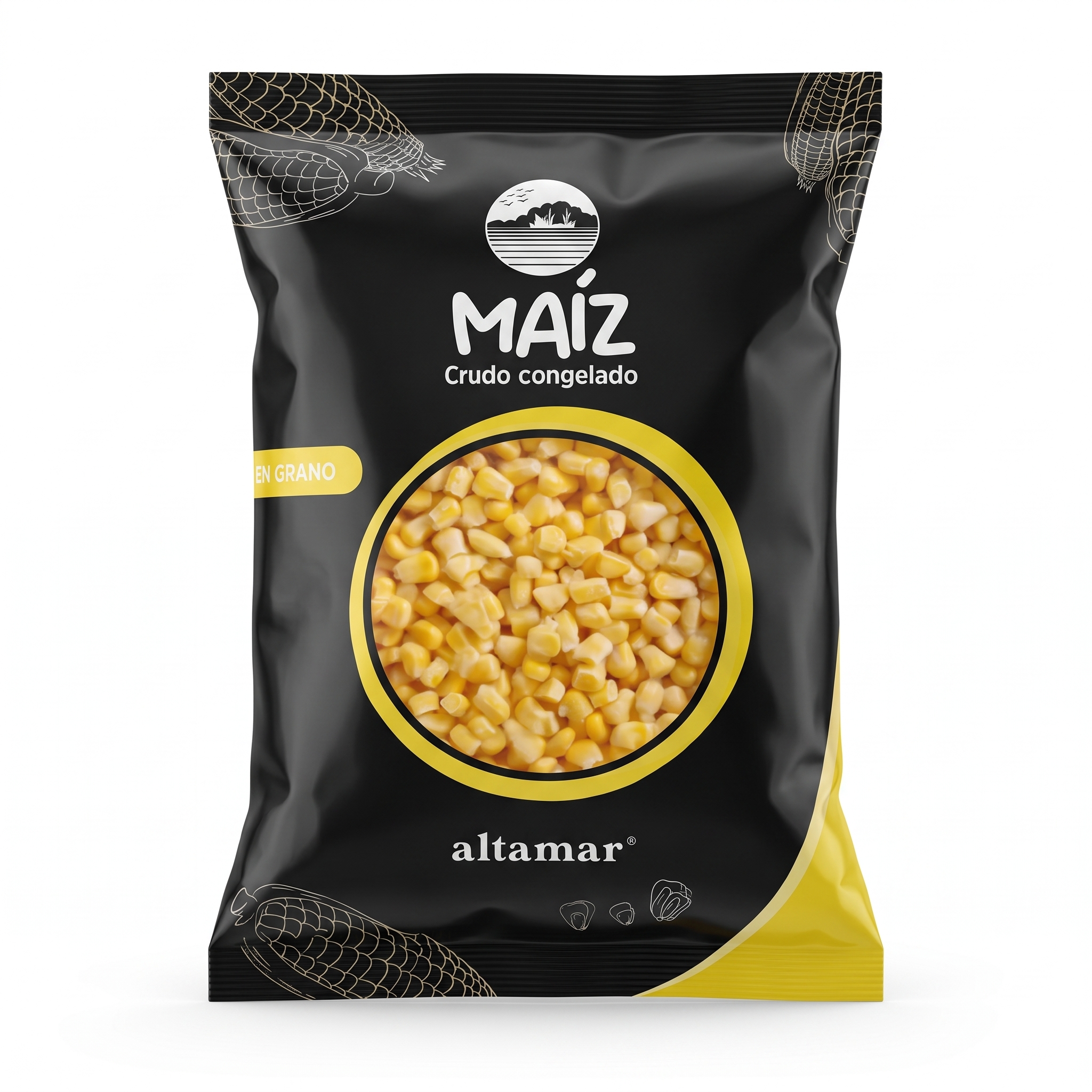 102 Maiz Desgranado Dulce Congelado1 Kg - Imagen 1
