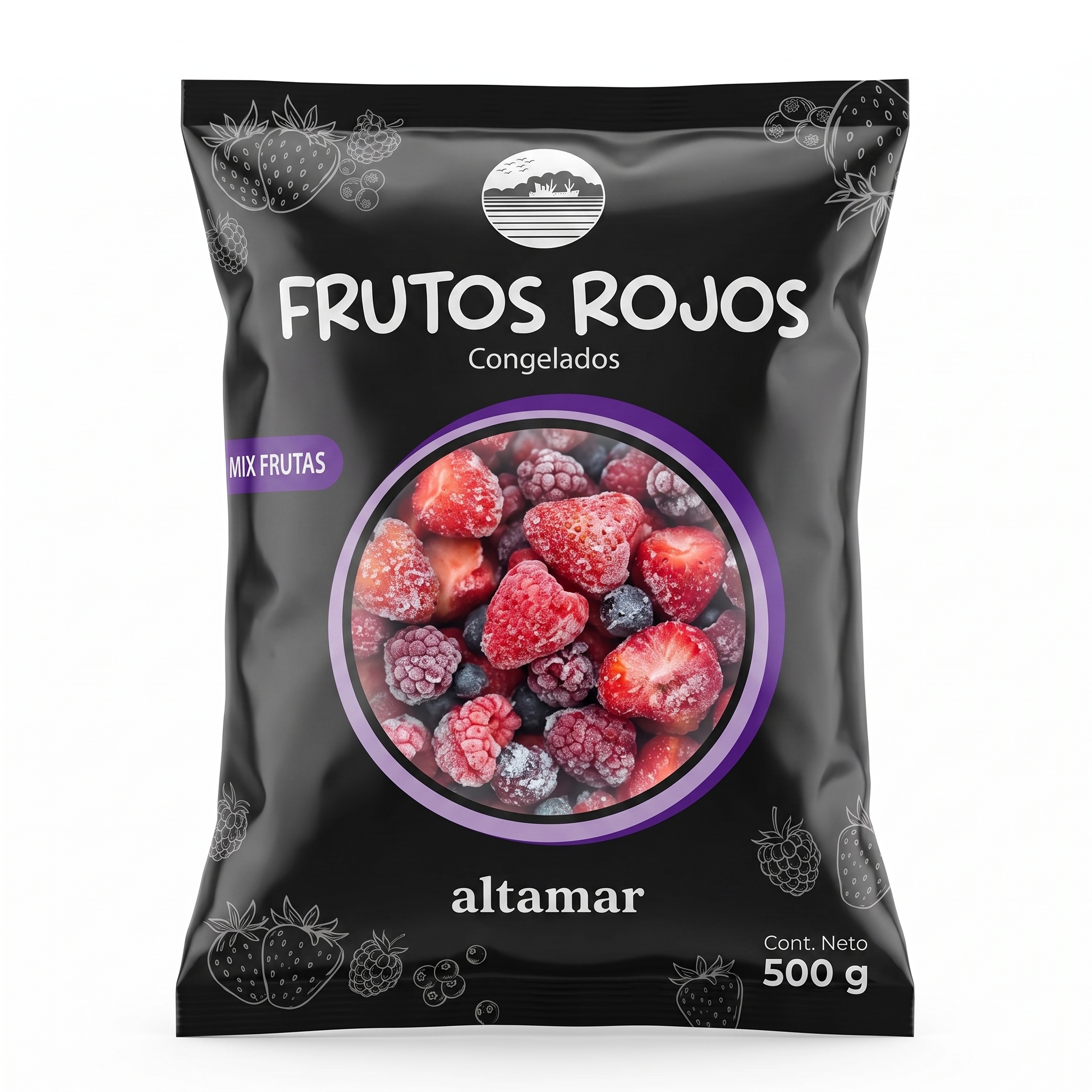 107 Mix de Frutos Rojos Congelados 1kg - Imagen 1