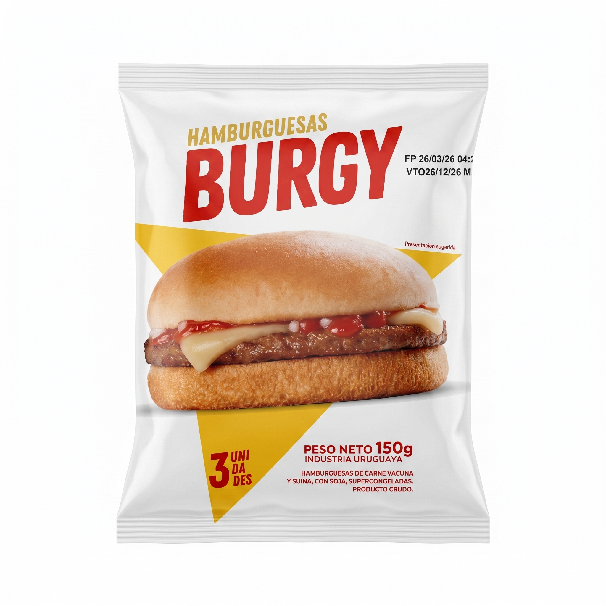 19 Hamburguesa Burgy Blanca - Imagen 1