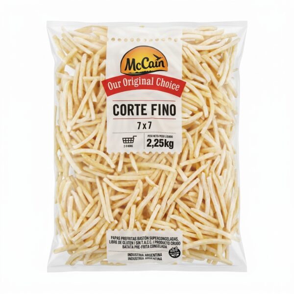 Papas Fritas Congeladas 7mm 2,5kg