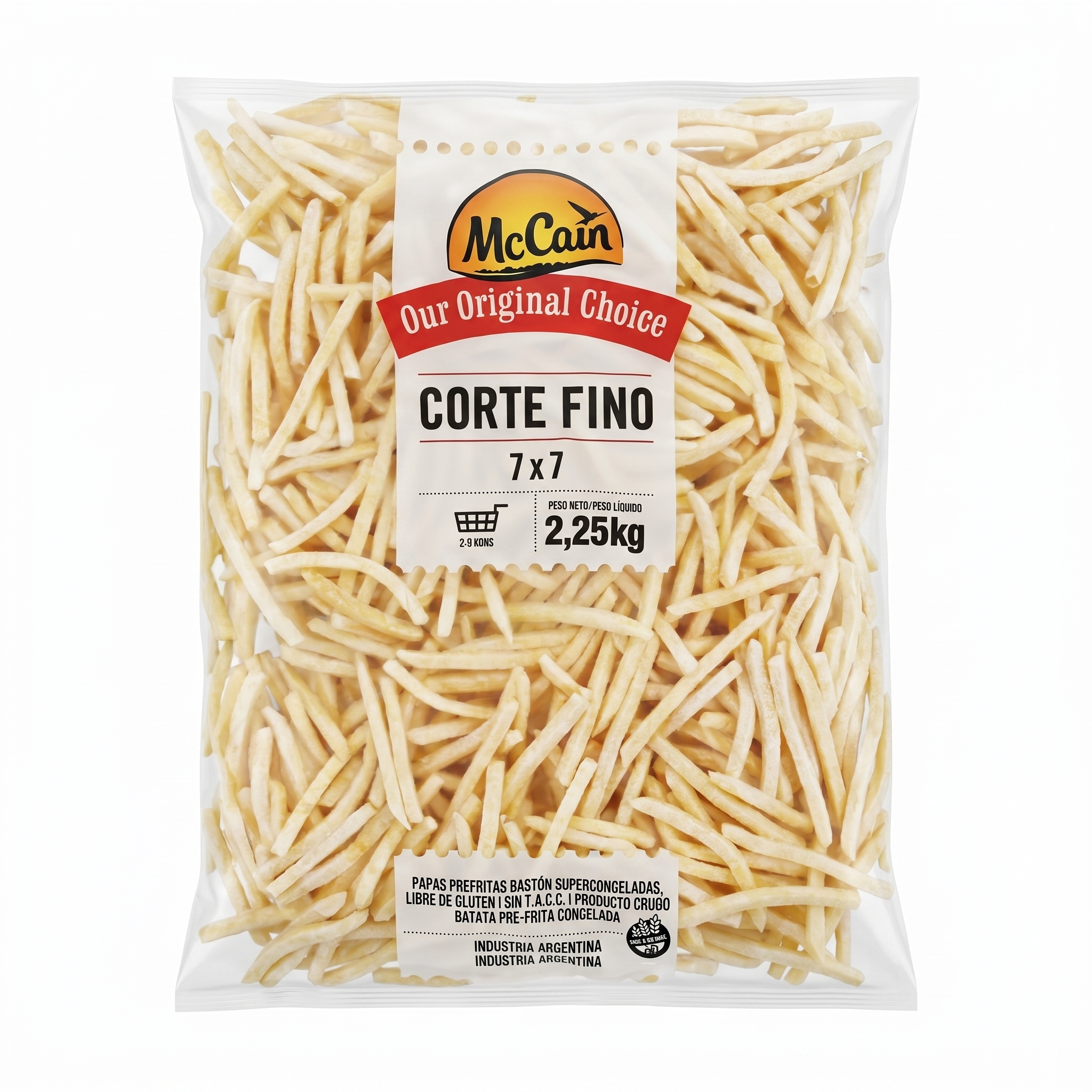 21 Papas Fritas Congeladas 7mm 2,5kg - Imagen 1