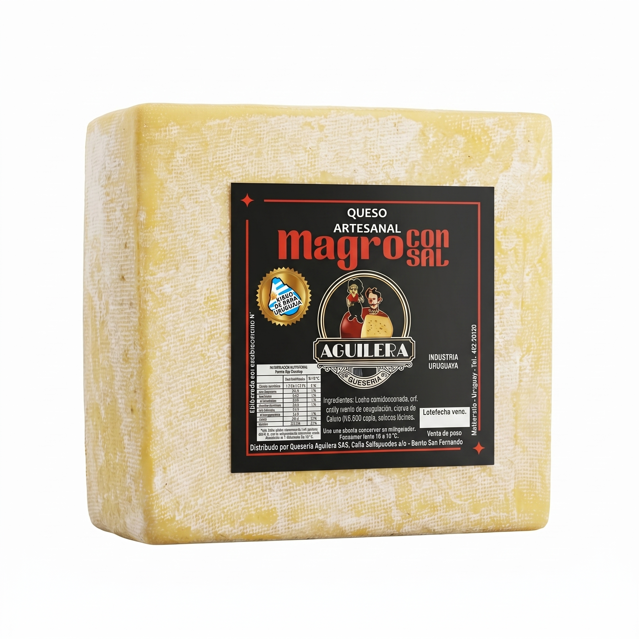 25 Queso Magro Con Sal 1,2kg - Imagen 1