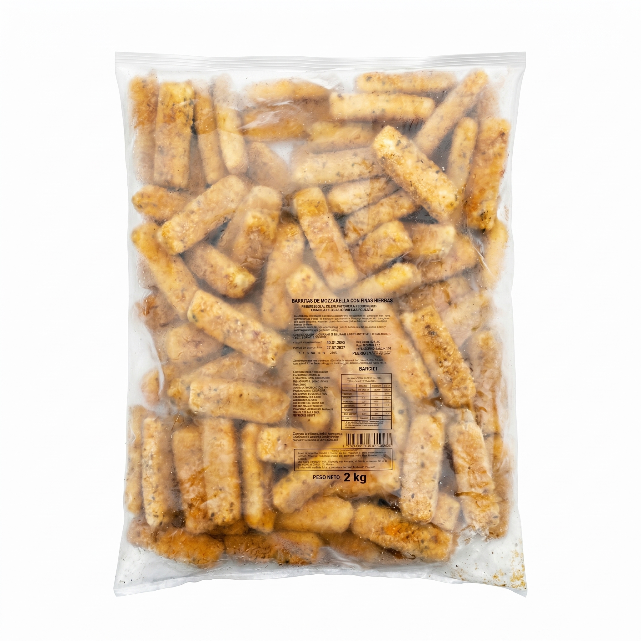 8 Bastoncitos de Muzzarella Congelados 2kg - Imagen 1