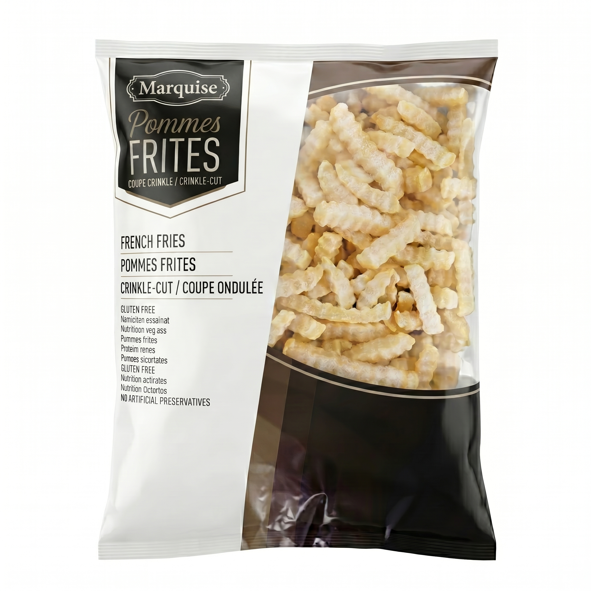 80 Papas Fritas Onduladas Crinkle Congeladas 2.5 kg - Imagen 1