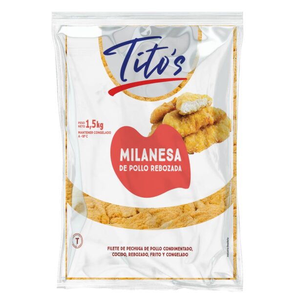 Milanesas de Pollo titos Congeladas 1,5kg